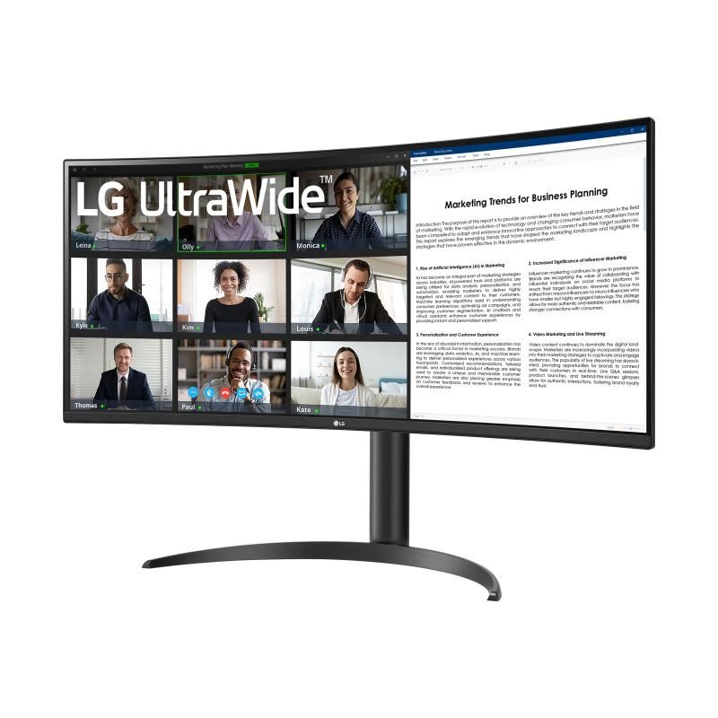 foto del prodotto lg 34wr55qk b monitor pc 86,4 cm 34 3440 x 1440 pixel wide quad hd nero