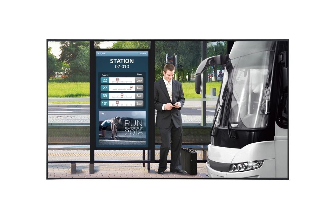 foto del prodotto lg 49xf3e b visualizzatore di messaggi pannello piatto per segnaletica digitale 124,5 cm 49 lcd 3000 cd m full hd nero webos 24 7