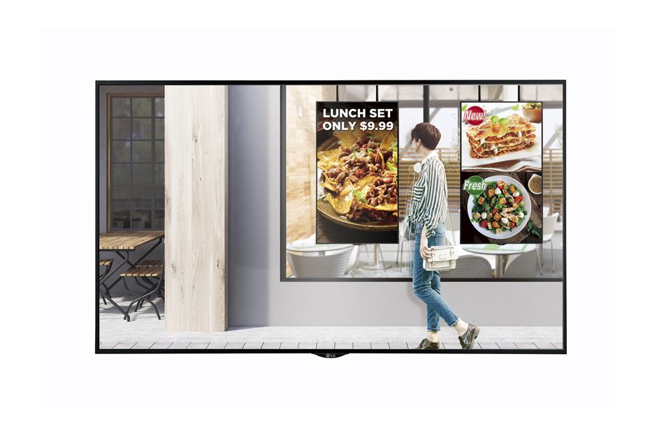 foto del prodotto lg 55xs2e b visualizzatore di messaggi pannello piatto per segnaletica digitale 139,7 cm 55 lcd 2500 cd m full hd nero webos 24 7