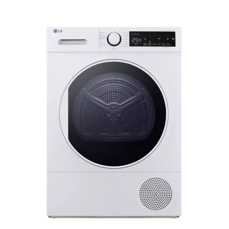 foto del prodotto lg asciugatrice a pompa di calore con condensatore 9kg 60cm a bianco rh8d13wh