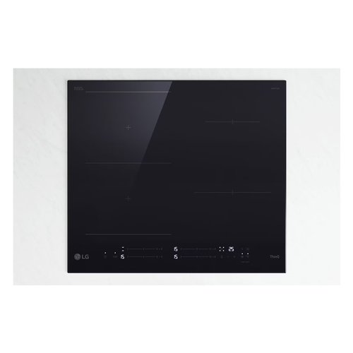 foto del prodotto lg cbiz2435b piano cottura induzione 60cm, 7,4kw con limitatore, 4 zone, 1 flex, wi fi