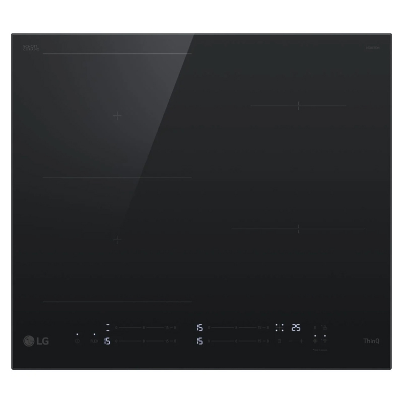 foto del prodotto lg ci7z2437ba piano cottura nero da incasso 60 cm piano cottura a induzione 4 fornello i 