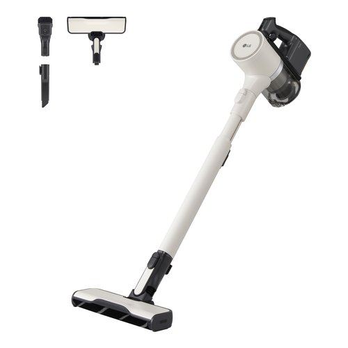 foto del prodotto lg cordzero a9k lite, aspirapolvere kompressor 220w, 60 min, 1 spazzola 2 accessori, filtro 5 strati, wi fi, beige. tipo di prodotto 