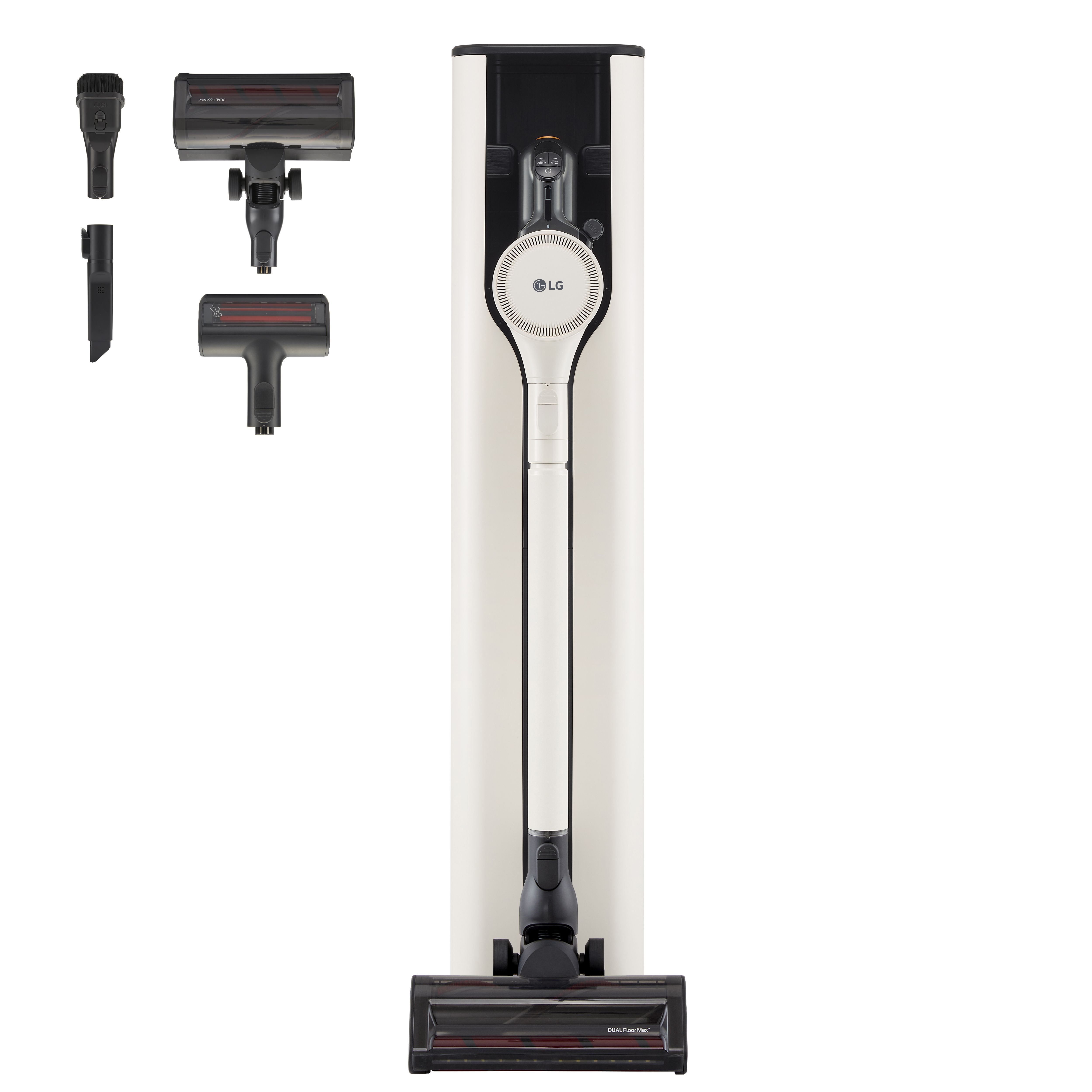 foto del prodotto lg cordzero all-in-one a9t, aspirapolvere senza filo 260w, auto-svuotamento, 2 spazzole 2 accessori, wi-fi, beige - prime1c