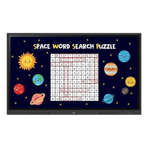 foto del prodotto lg createboard lavagna interattiva 190,5 cm 75 3840 x 2160 pixel touch screen nero usb rf wireless