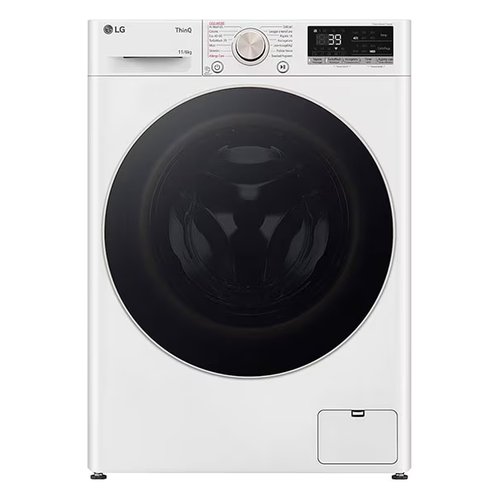 foto del prodotto lg d4r7011tswg lavasciuga 11 6kg ai dd, classe d, 1400 giri, turbowash 360, vapore, wi fi