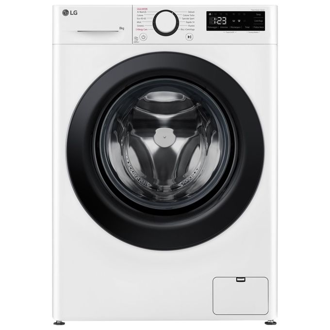 foto del prodotto lg f2r3s08nswb lavatrice 8kg ai dd classe energetica a 10 1200 giri vapore ai wash