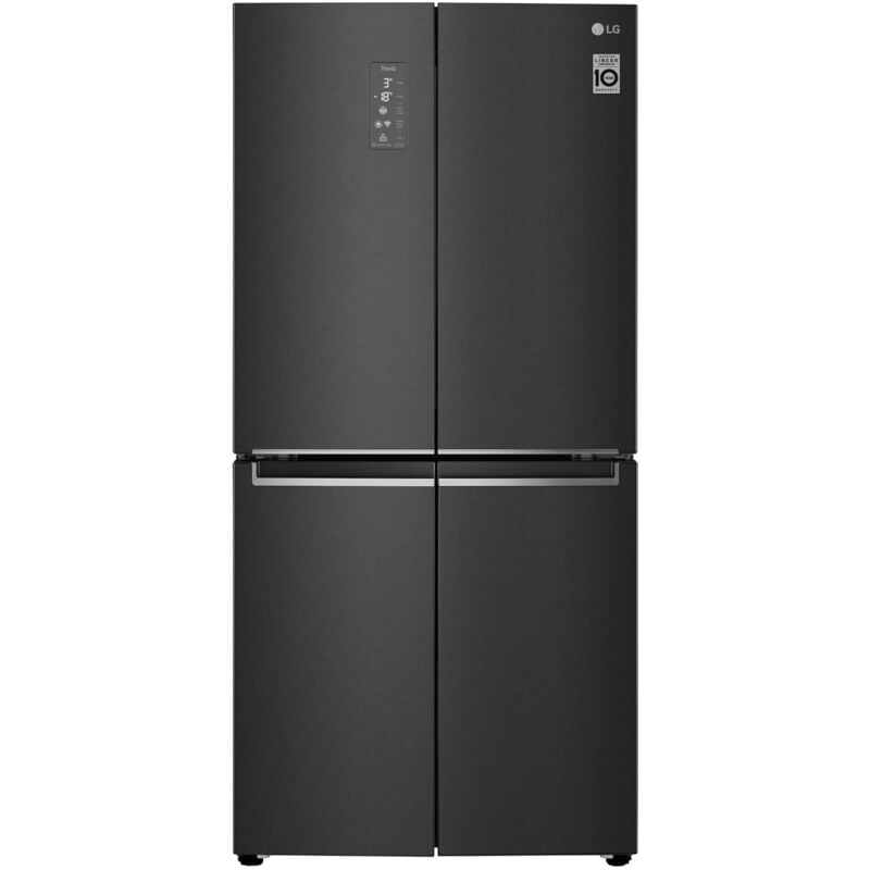 foto del prodotto lg gmb844mc4e frigorifero multidoor slim, classe e, 530l, wi fi, total no frost, nero. posizionamento dell apparecchio libera installazione,