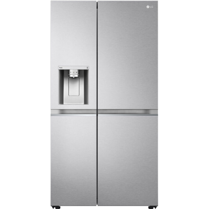 foto del prodotto lg gslv91mbad frigorifero side-by-side, classe d, 635l, wi-fi, no allaccio, uvnano,acciaio. posizionamento dell'apparecchio: libera installazione, design del prodotto: porta americana, colore del p...