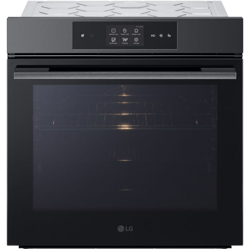 foto del prodotto lg instaview wsed7665b forno a vapore 76l classe a display 4,3 easyclean wi fi