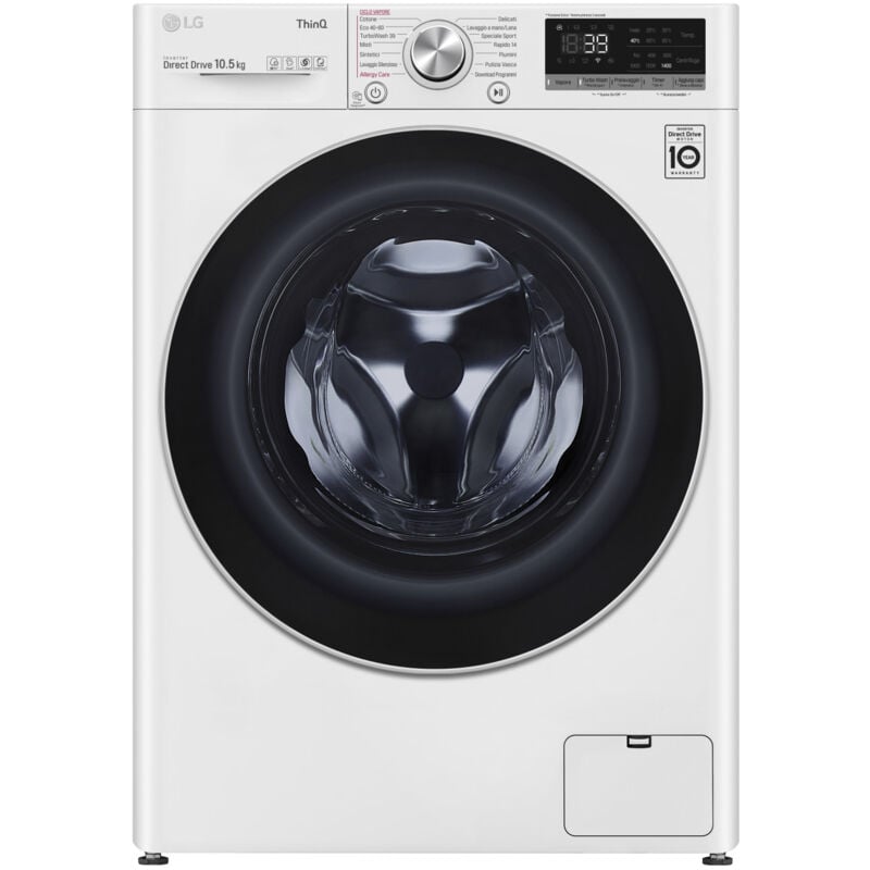 foto del prodotto lg lavatrice smart f4wv710s1e turbo wash caricamento frontale libera installazione classe a