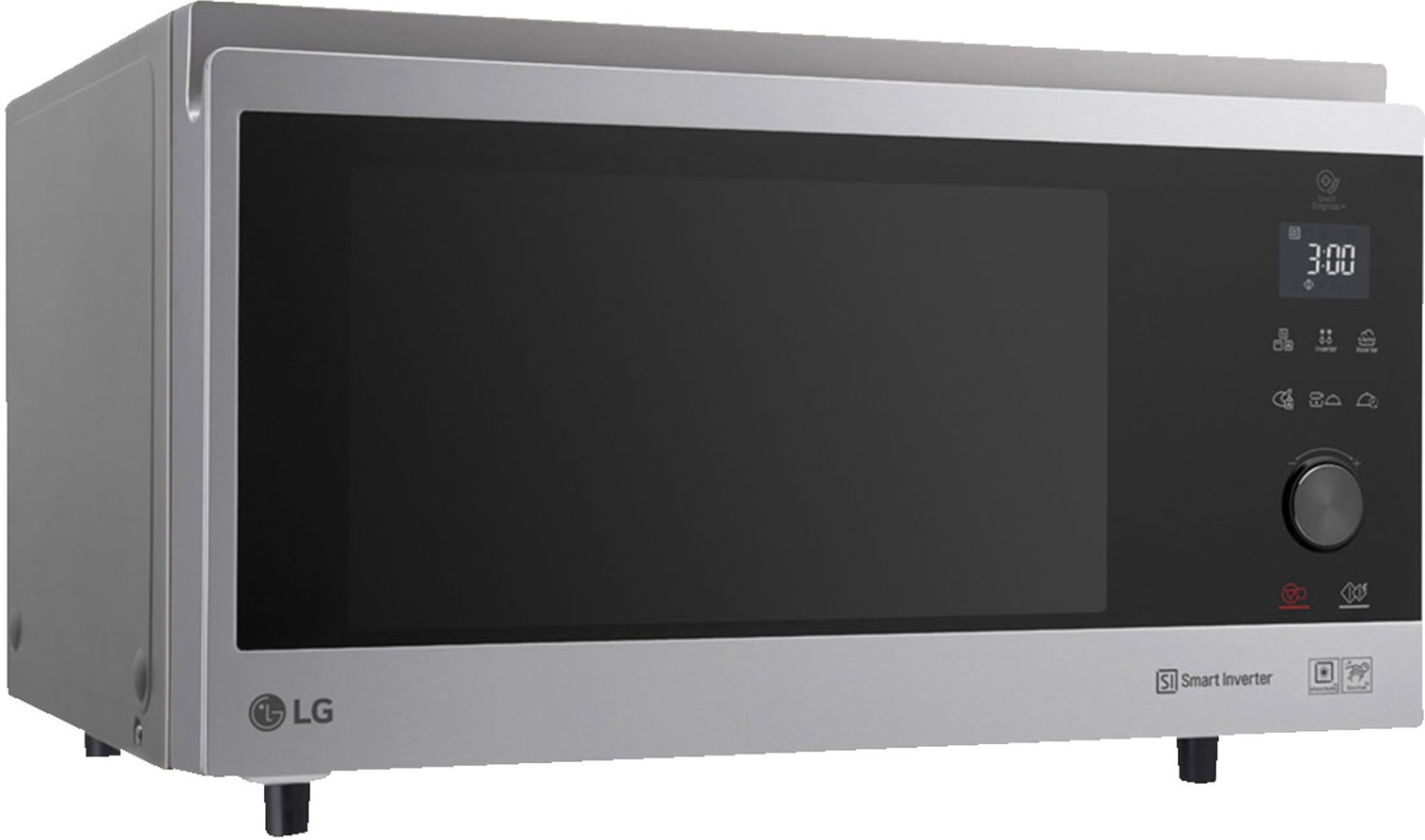 foto del prodotto lg mj3965acs forno a microonde acciaio inox microonde combinato superficie piana 39 l 1350 w