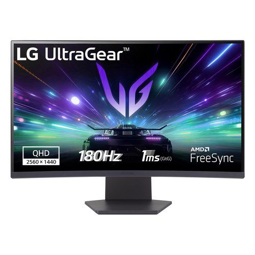 foto del prodotto lg monitor gaming ultragear 27gs60qn da 27 quad hd curvo 1ms 180hz