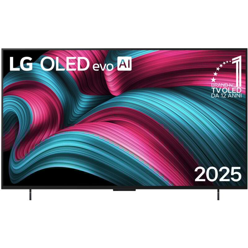 foto del prodotto lg oled evo ai oled42c55la tv serie c5 42 pollici 4k, 9 gen8, dolby vision, 20w, 4 hdmi, vrr 144hz, smart tv webos 25