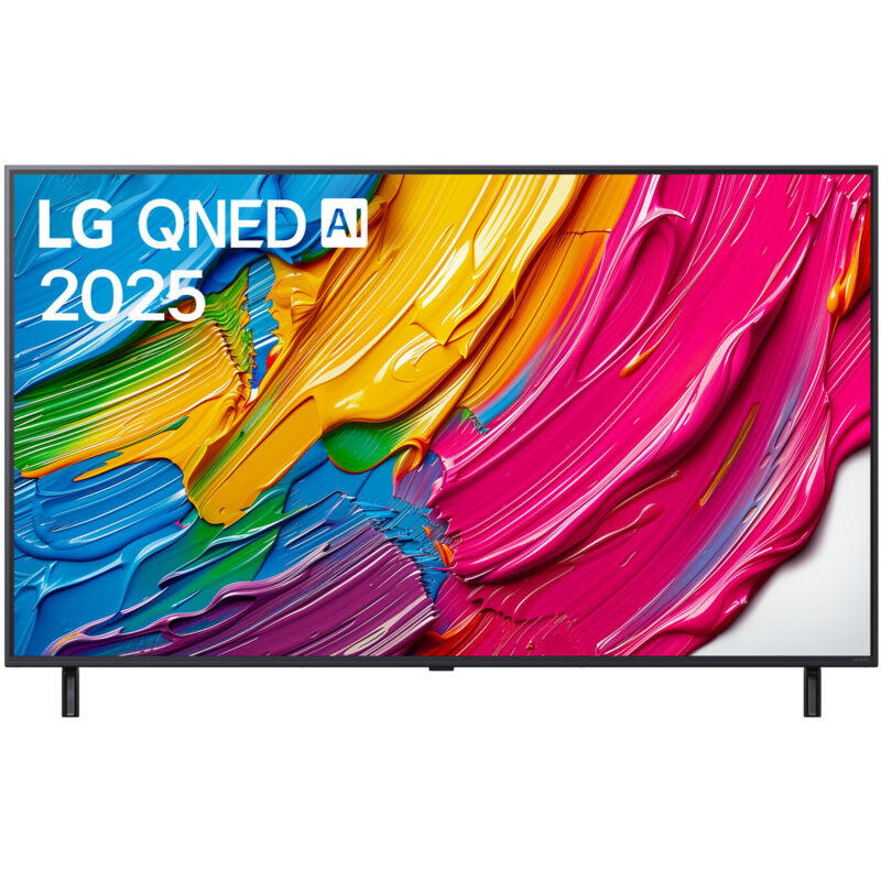 foto del prodotto lg qned ai 55qned80a6a tv serie qned80 55 pollici 4k, 7 gen8, hdr10, 20w, 3 hdmi con game optimizer, smart tv webos 25