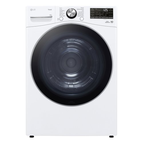 foto del prodotto lg rh18u8avcw asciugatrice 18kg pompa di calore dual inverter classe a , motore direct drive, ai dry, wi fi, bianca