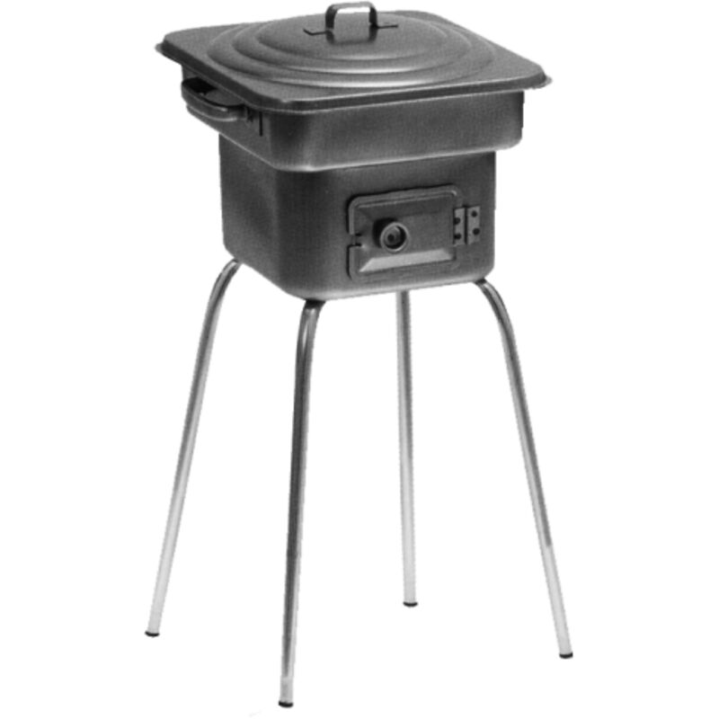 foto del prodotto lgv - forno alto pic-nic fornacella in lamiera a carbone carbonella barbecue
