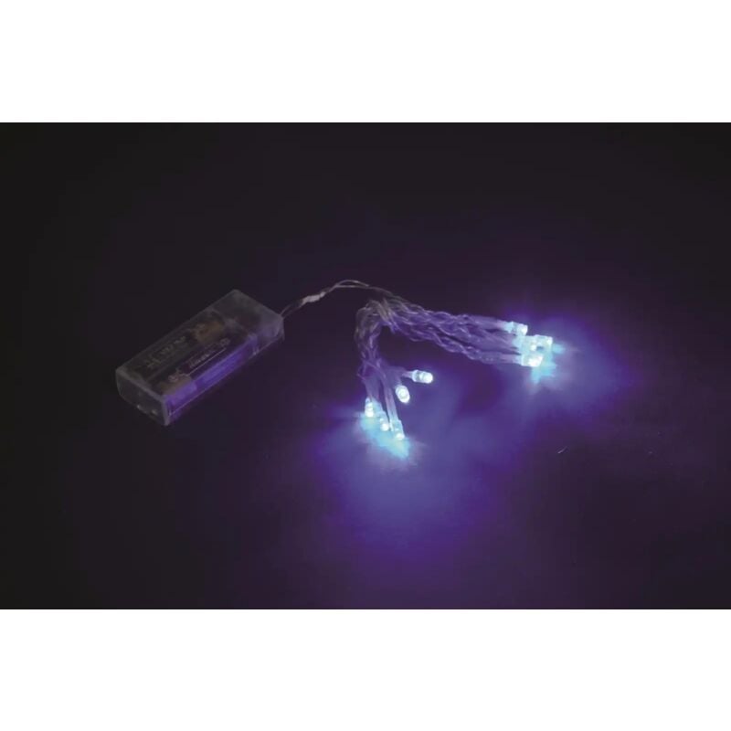 foto del prodotto lgv mini lucciole led a batteria blu 2 metri minilucciole albero natale 20 luci led