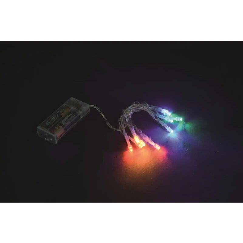 foto del prodotto lgv mini lucciole led a batteria multicolor 2 mt minilucciole albero natale 20 luci
