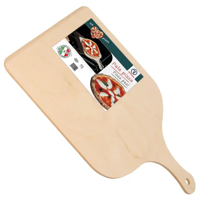 foto del prodotto lgv pala tagliere vassoio per pizza in legno di betulla 30 x 42 cm con impugnatura