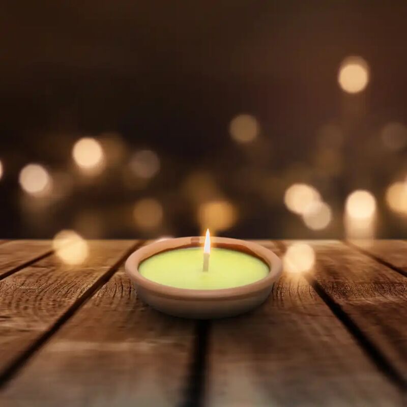 foto del prodotto lgvshopping confezione risparmio 10 x fiaccola candela aroma citronella in terracotta 11 cm