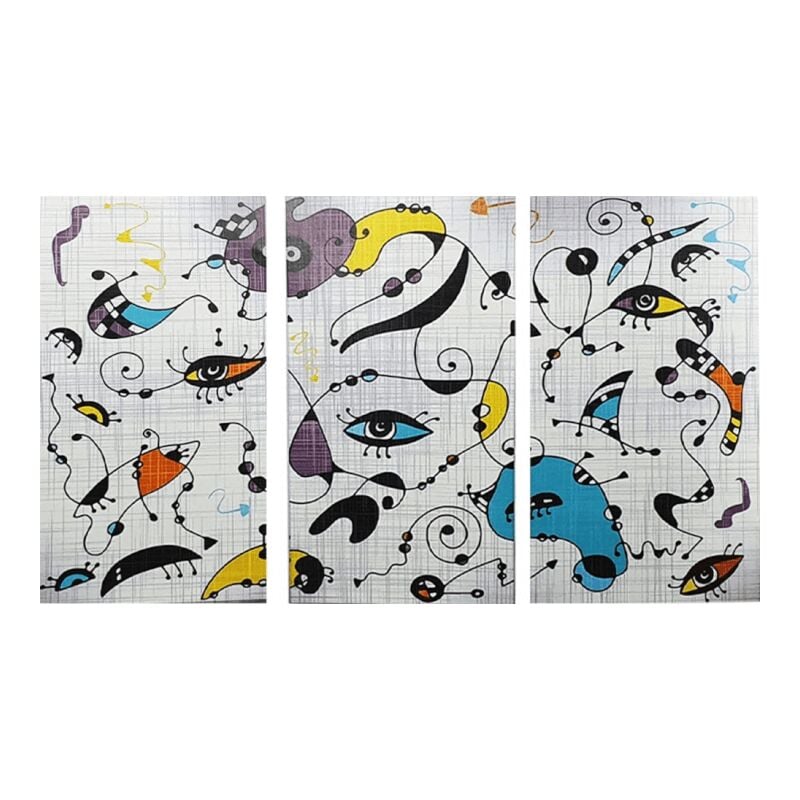 foto del prodotto lgvshopping lupia collezione 3 pezzi quadri su tela miro style