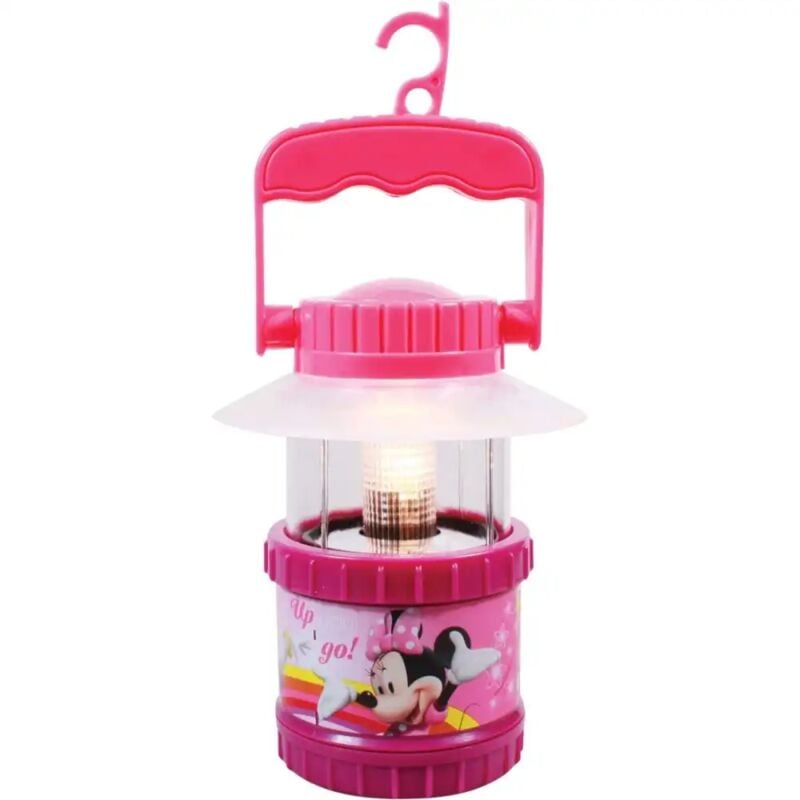 foto del prodotto lgvshopping mini lanterna led da campeggio disney minnie 11,5 x 20 cm con gancio da tavolo