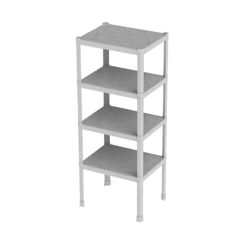 foto del prodotto lgvshopping mobile scaffale scaffaletto salvaspazio 4 piani 75x60x187h cm color sabbia