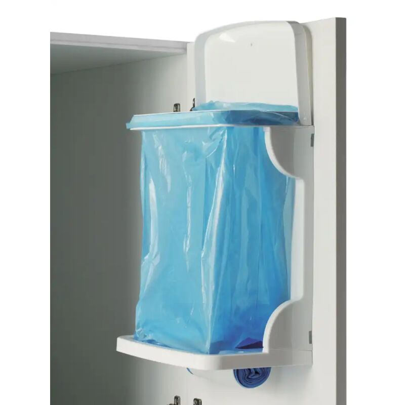 foto del prodotto lgvshopping pattumiera snella 10 litri bianco cestino portarifiuti sospeso 28x16x40 cm