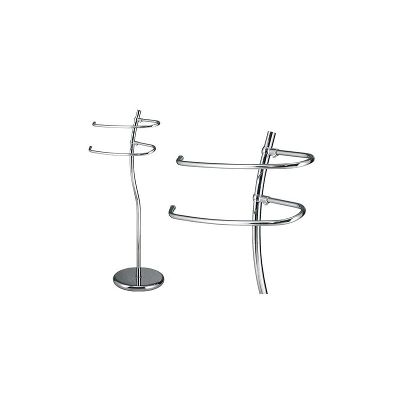 foto del prodotto lgvshopping piantana porta asciugamani onda cromo onda 20cm altrzza 77cm arredo bagno