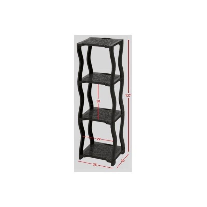 foto del prodotto lgvshopping poker scaffale contenitore 35 x 30 x 127 cm antracite