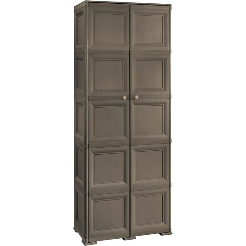 foto del prodotto lgvshopping - tontarelli omnimodus armadio 2 ante 5 moduli wenge' 79x47x203 cm 5 ripiani
