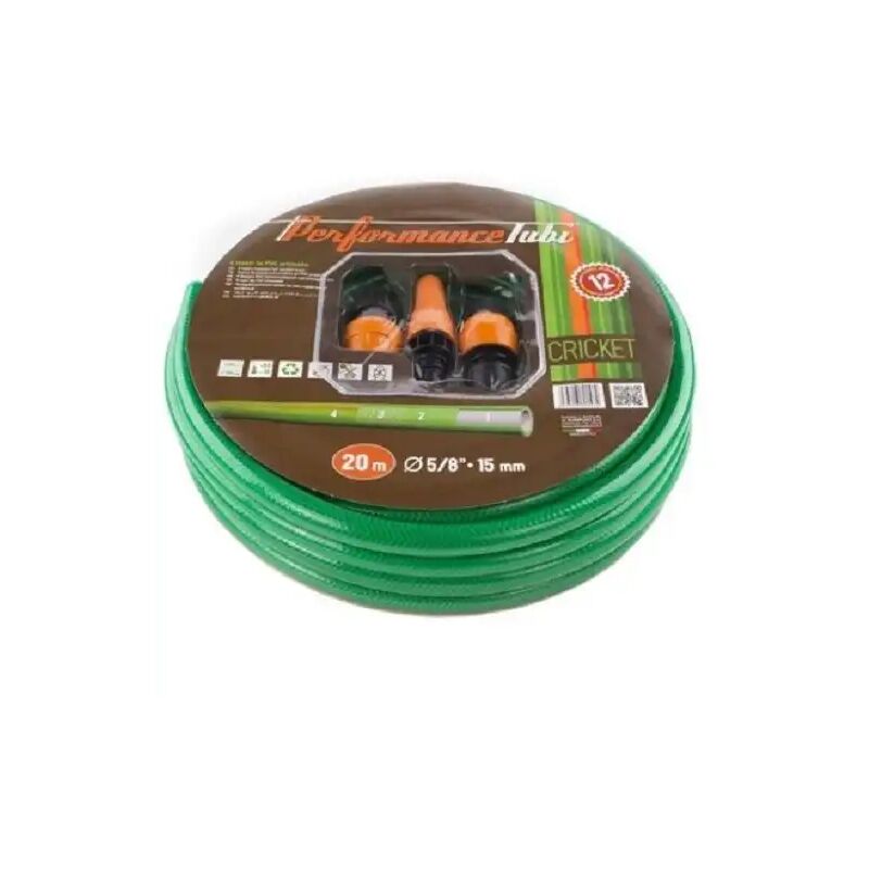 foto del prodotto lgvshopping tubo cricket con kit da irrigazione 4 strati in pvc retinato 20 metri irrigare