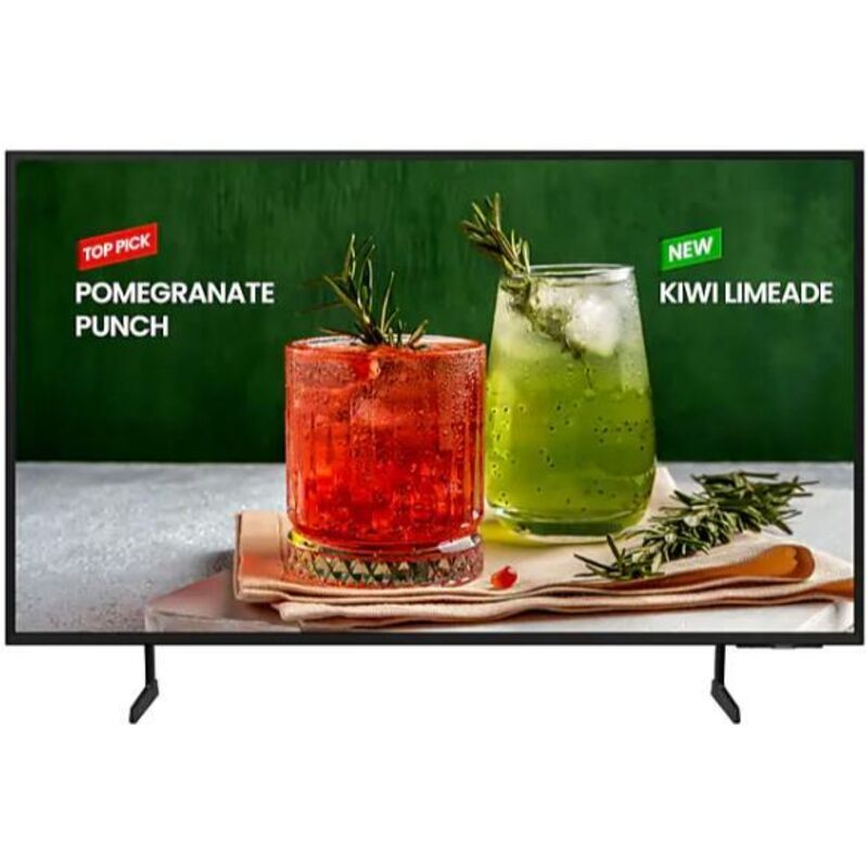 foto del prodotto lh75bedhlguxen display de signage signage schermo piatto digital 190,5 cm 75 wifi 4k ultra hd black tizen 16 7 samsung