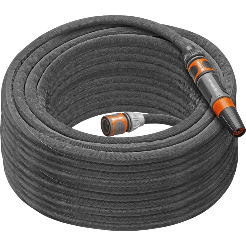 foto del prodotto liano life 25m, 13 mm 1 2 tubo acqua giardino flessibile, leggero e resistente, con raccordi e lancia irrigazione 18455 20 gardena