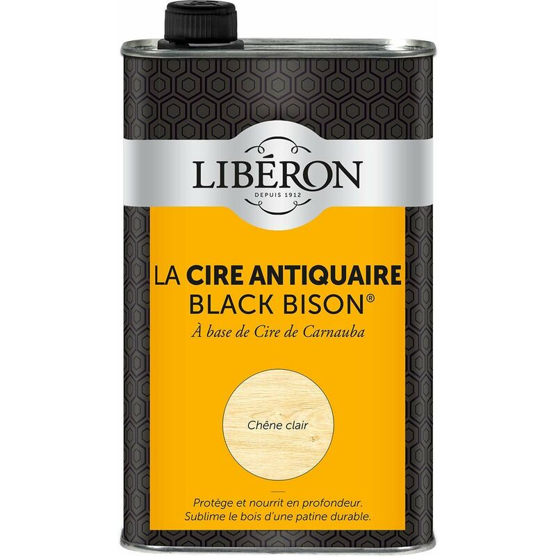 foto del prodotto liberon 003957 cera antiquaria black bison liquido, resistente agli urti e all acqua, 003994