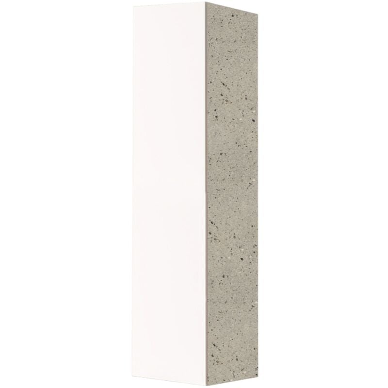 foto del prodotto liberoshopping colonna portascope in legno a 1 anta bianco e struttura pietra