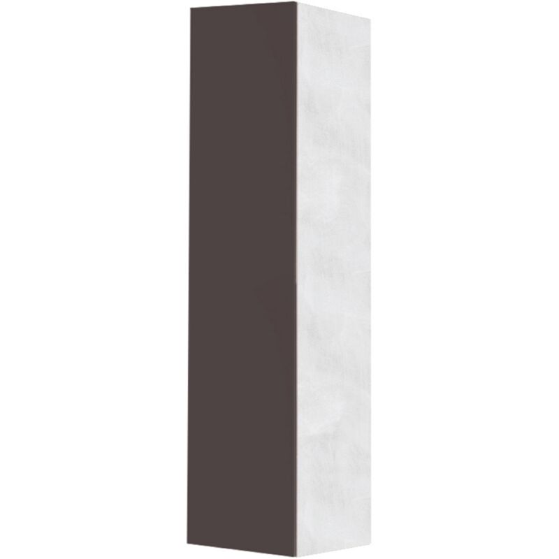 foto del prodotto liberoshopping colonna portascope in legno a 1 anta grafite e struttura grigio