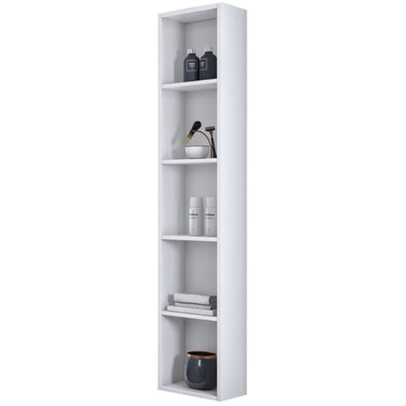 foto del prodotto liberoshopping colonna sospesa a 5 vani giorno 30x22 bianco lucido