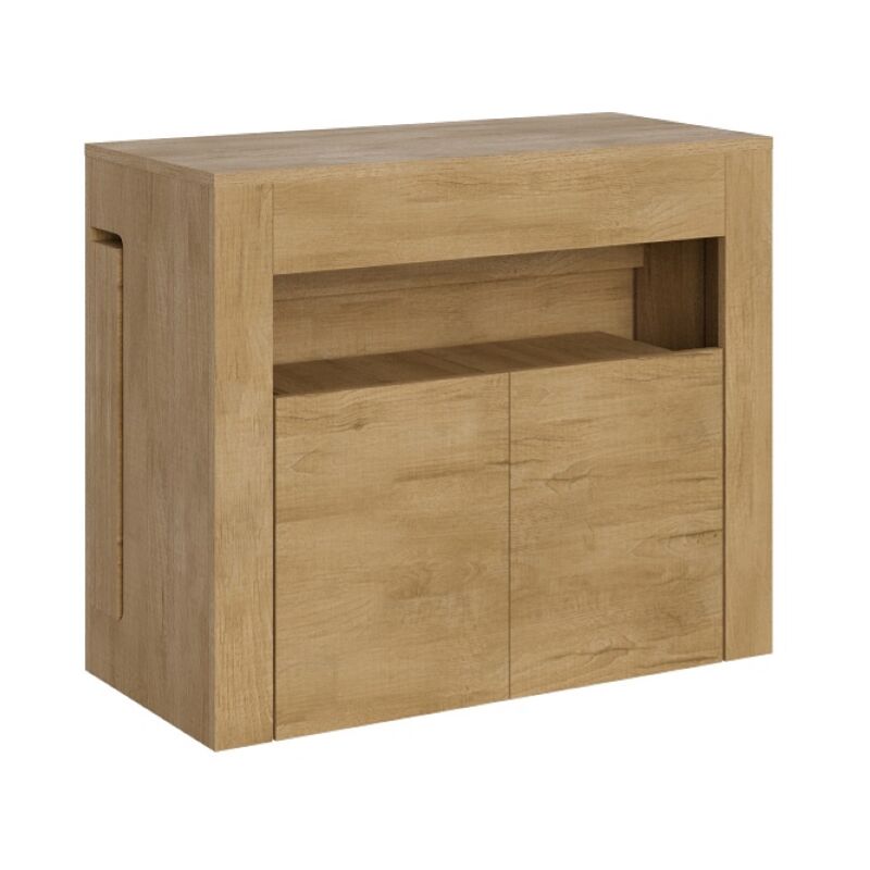 foto del prodotto liberoshopping consolle allungabile 90x42 302 cm elia con panca inferiore quercia