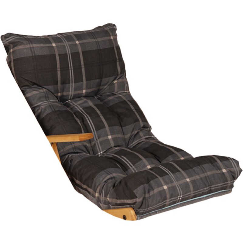foto del prodotto liberoshopping cuscino imbottito per poltrona relax sdraio giardino grigio
