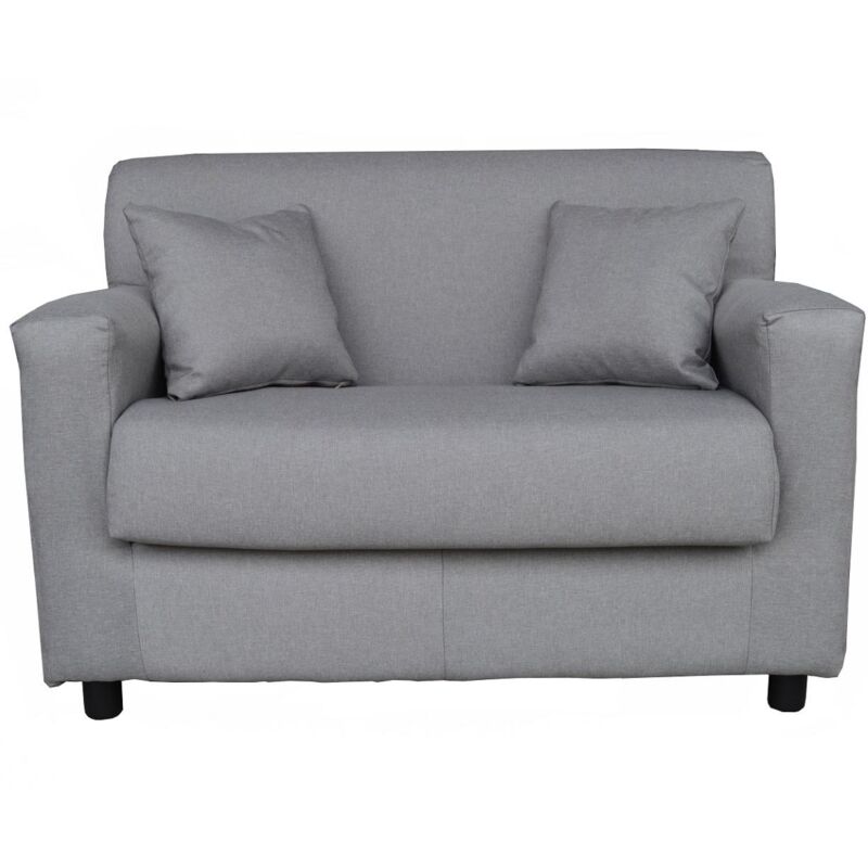 foto del prodotto liberoshopping divano 2 posti grigio tessuto sfoderabile 124 cm bologna