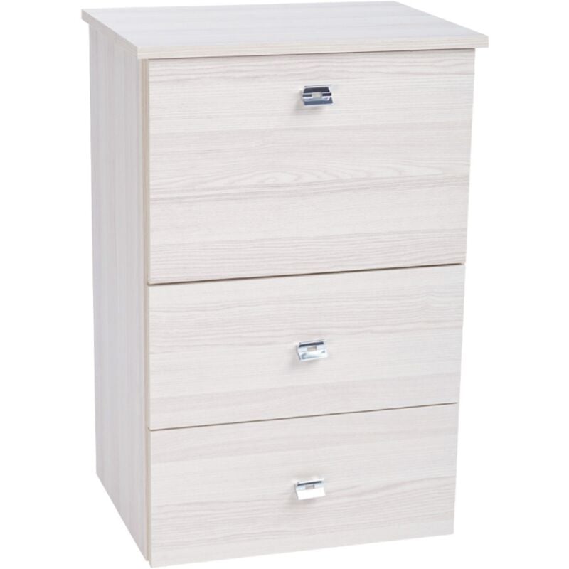 foto del prodotto liberoshopping mobile asse stiro a scomparsa in legno rovere 55x85h cm con 1 anta e 2 cassetti