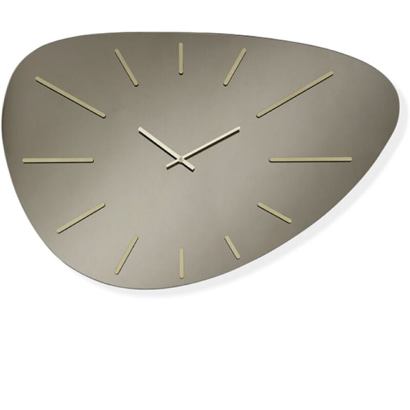 foto del prodotto liberoshopping orologio da parete 58x78 cm in cristallo bronzo e dettagli oro gary