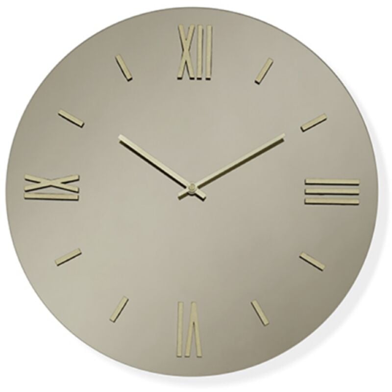 foto del prodotto liberoshopping orologio da parete rotondo in cristallo bronzo d40 cm roy