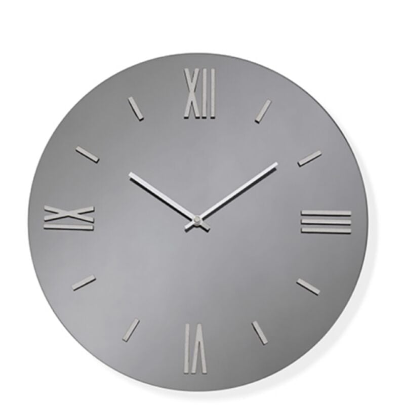foto del prodotto liberoshopping orologio da parete rotondo in cristallo fume d40 cm roy