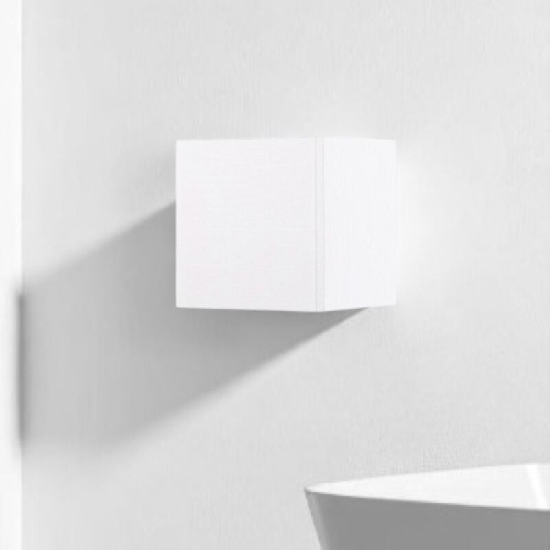 foto del prodotto liberoshopping pensile cubotto sospeso con anta bianco frassino 30x30 cm