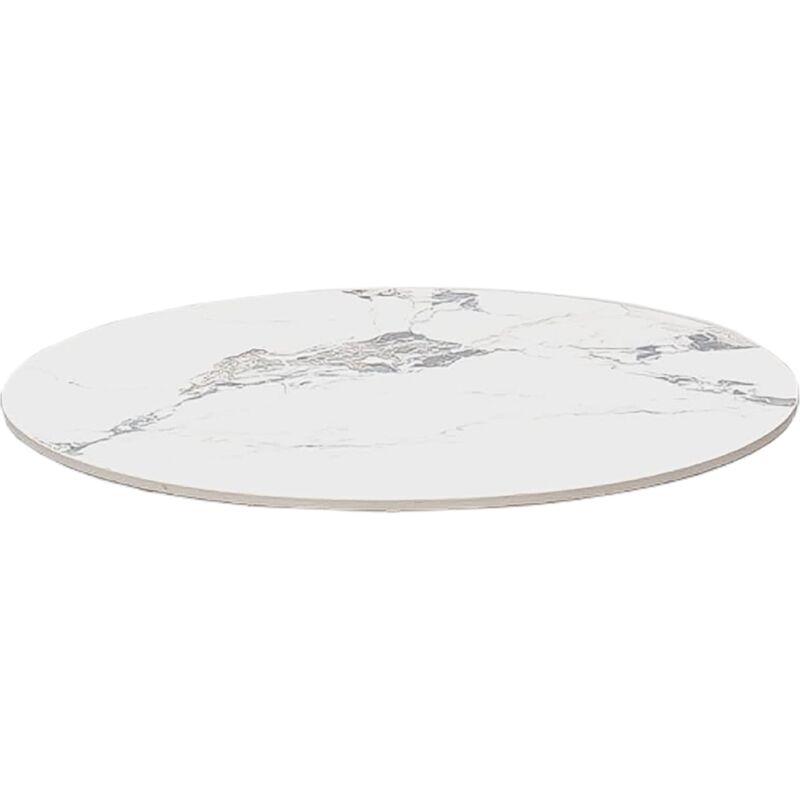 foto del prodotto liberoshopping piano per tavolo rotondo in pietra effetto marmo venato grigio 70
