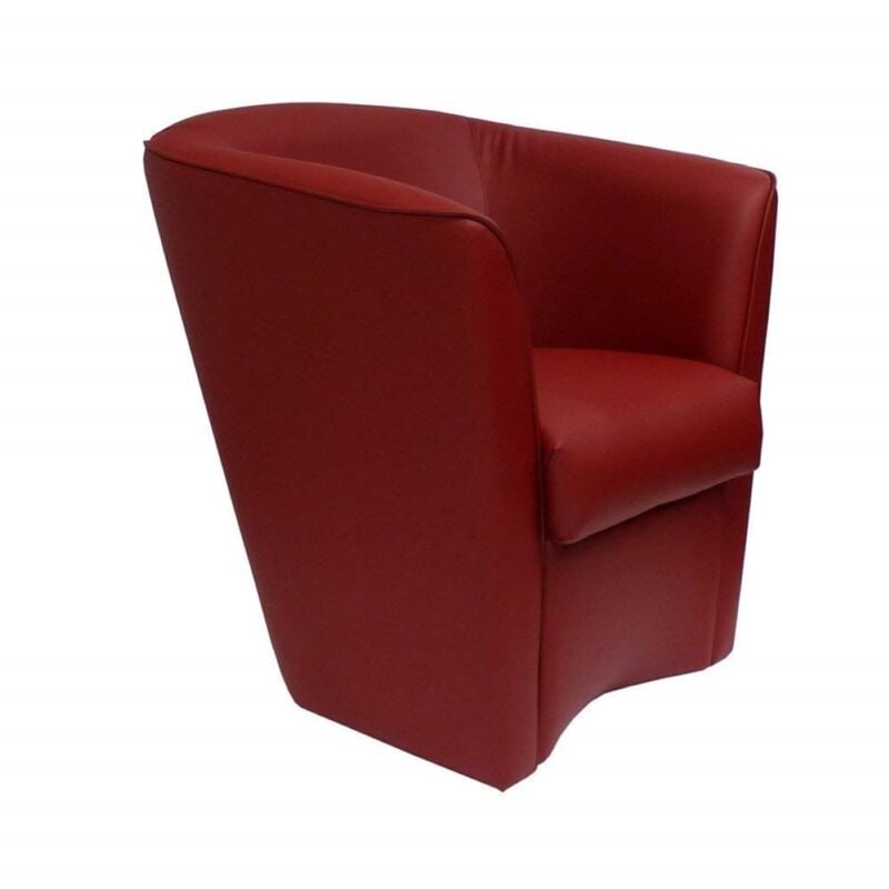 foto del prodotto liberoshopping poltrona in ecopelle bordeaux poltroncina