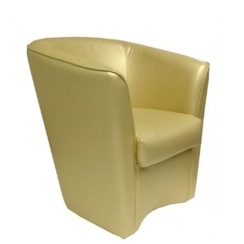 foto del prodotto liberoshopping poltrona oro in ecopelle per casa ufficio valentina